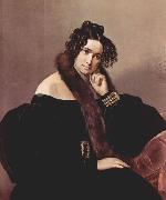 Francesco Hayez Portrat der Felicina Caglio Perego di Cremnago oil painting reproduction